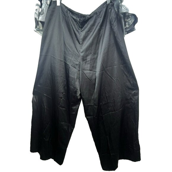 Victoria Secret XL Halloween Skulls Black Gray Set Top Pants Wide Leg Grunge - Picture 7 of 9